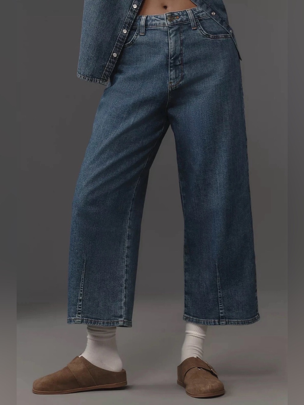 Anthropologie Pilcro The Kenna Mid-Rise Heritage Barrel Jeans Size 26